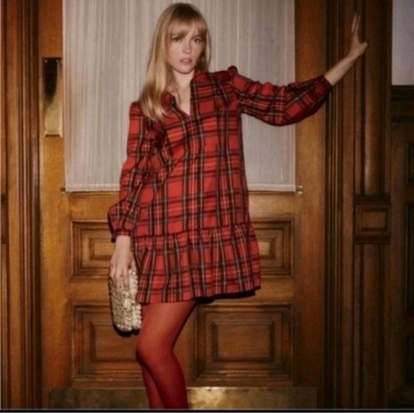 Tuckernuck Dresses & Skirts - Tuckernuck Womens XS  Royal Stewart Tartan Palmerston Red Plaid Dress Holiday